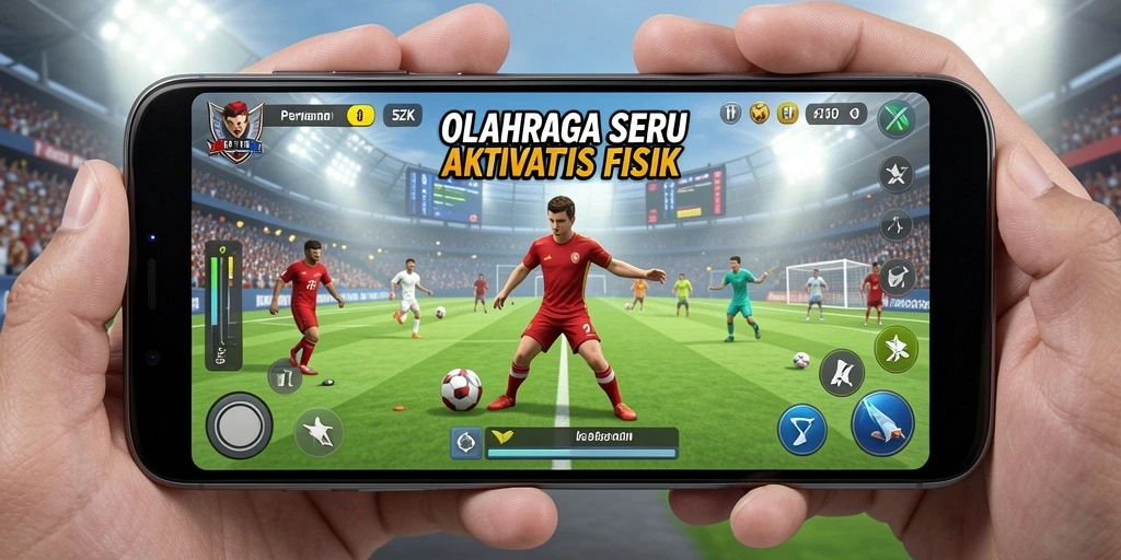 Tampilan menarik dari gameplay 5ZK yang menonjolkan aktivitas olahraga.