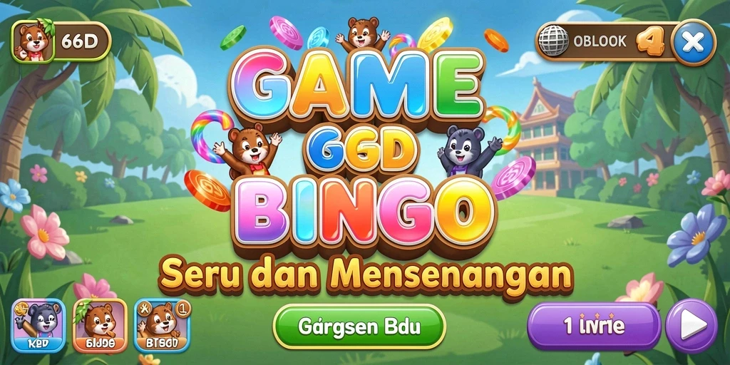 Tampilan permainan Bingo yang seru dan interaktif di 66D.