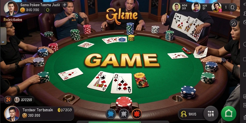 Tampilan gameplay seru dan interaktif dari API288 Poker.