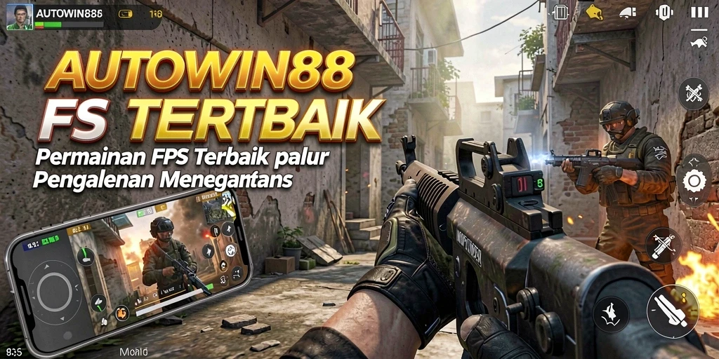 Tangkapan layar AUTOWIN88 menampilkan pertempuran FPS yang dinamis dan mendebarkan.