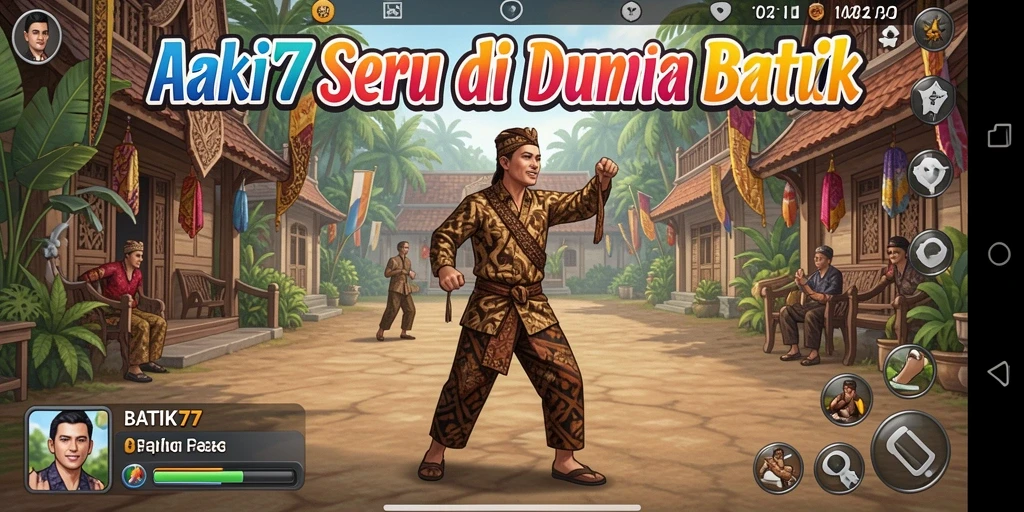 Screenshot menampilkan aksi mendebarkan dalam game BATIK77.