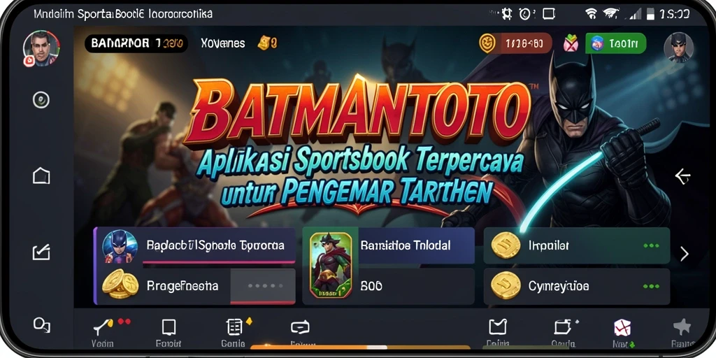 Tampilan utama BATMANTOTO yang menampilkan berbagai opsi taruhan.