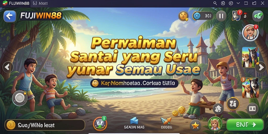 Tampilan gameplay seru dari FUJIWIN88 dengan grafis yang cerah.
