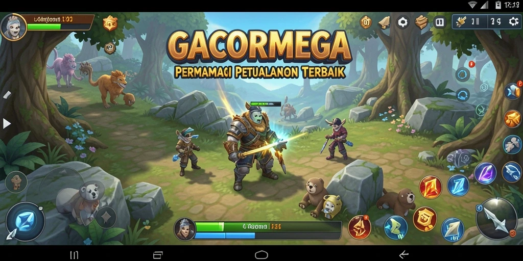 Tampilan gameplay GACORMEGA yang menampilkan strategi pertempuran mendalam.