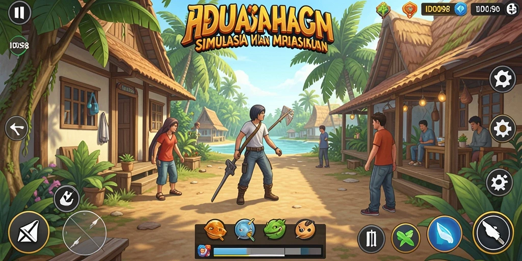 Tampilan gameplay ID098 dengan aktivitas interaktif yang mengasyikkan.