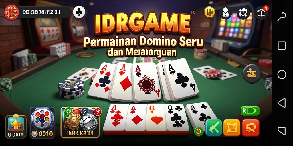 Tampilan gameplay seru dari game Domino yang mengasyikkan.