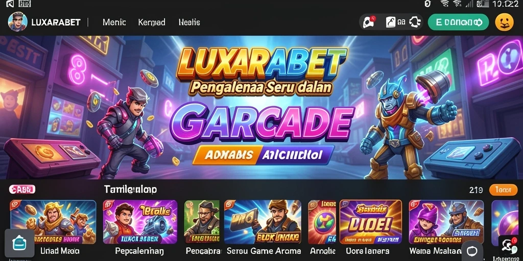 Gameplay seru LUXARABET dengan berbagai tantangan menarik.