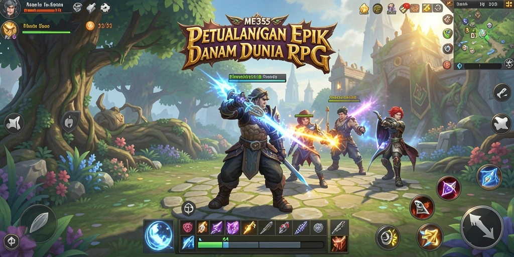 Tampilan menarik dari gameplay RPG di ME355 dengan petualangan epik.