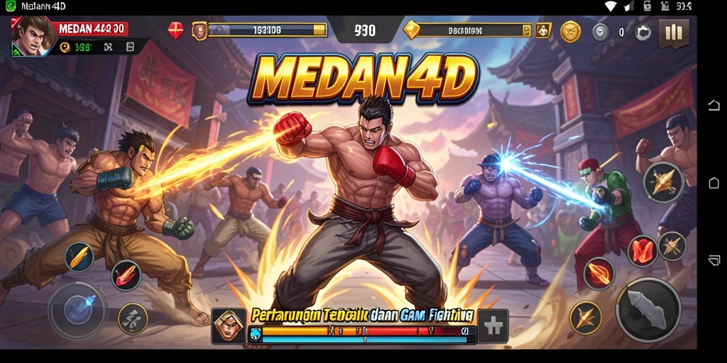 Tangkapan layar MEDAN4D menampilkan pertarungan epik dengan karakter kuat.