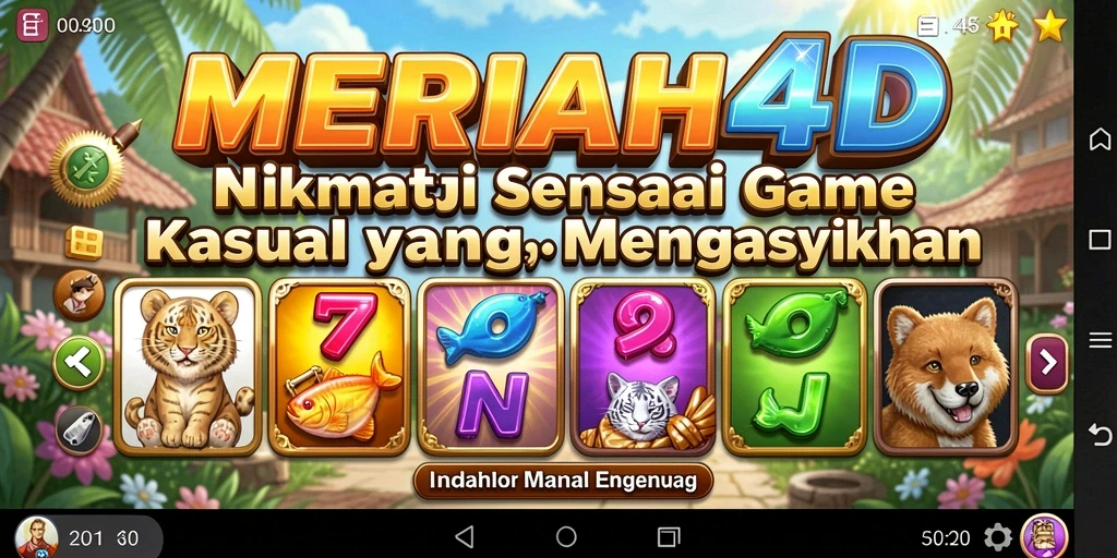 Tangkapan layar gameplay <strong>MERIAH4D</strong> yang menunjukkan keseruan permainan kasual.
