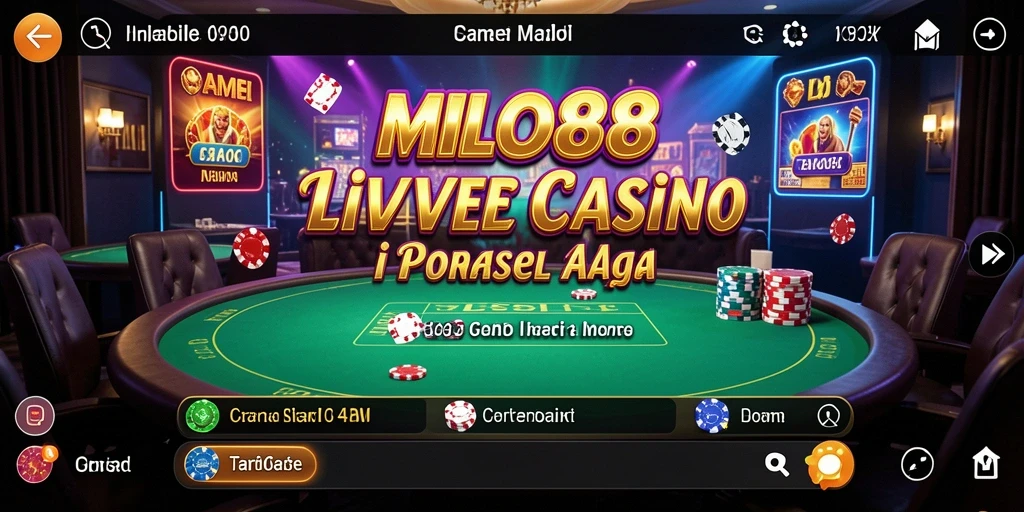 Gameplay Live Casino yang menyenangkan dan interaktif di aplikasi MILO88.