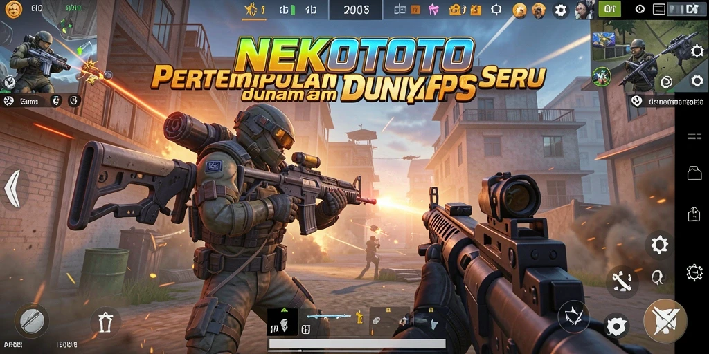 Tampilan gameplay seru dan intens di NEKOTOTO.