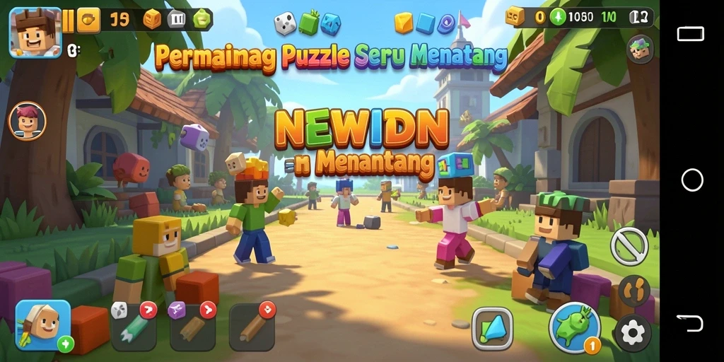 Tampilan gameplay seru dan menantang di NEWIDN.