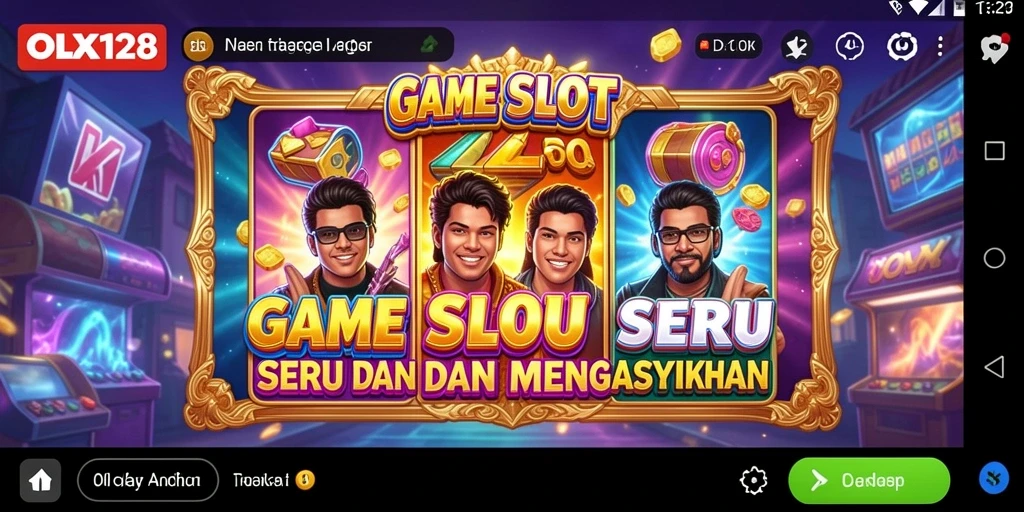 Tampilan menarik gameplay Slot di OLX128 yang mendebarkan.