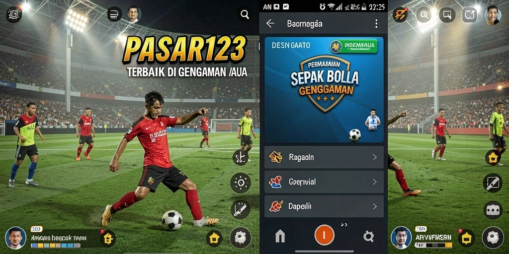 Tampilan gameplay PASAR123 dengan aksi seru di lapangan.