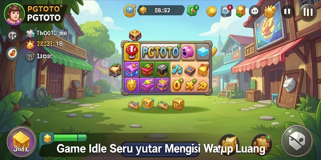Tangkapan layar gameplay PGTOTO yang menunjukkan aksi Idle yang menarik.