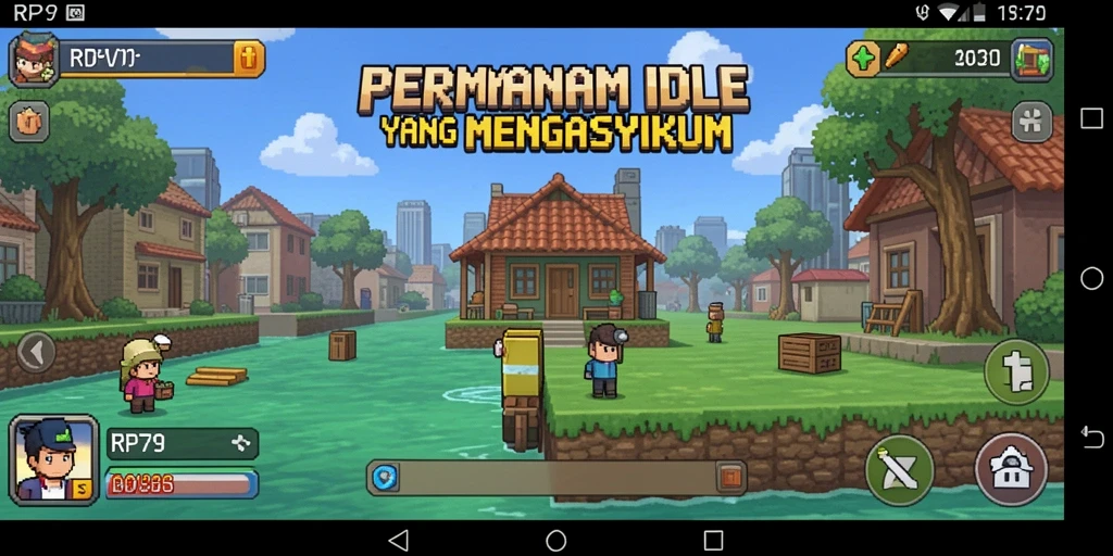 Tampilan gameplay RP79 yang memukau dan penuh warna.