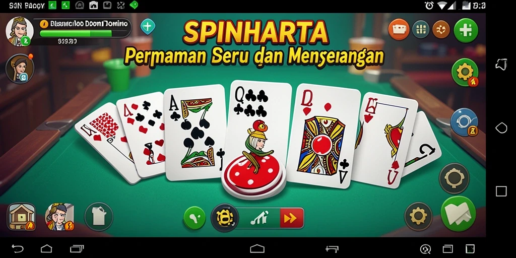 Screenshot gameplay SPINHARTA yang menantang dan mengasyikkan.