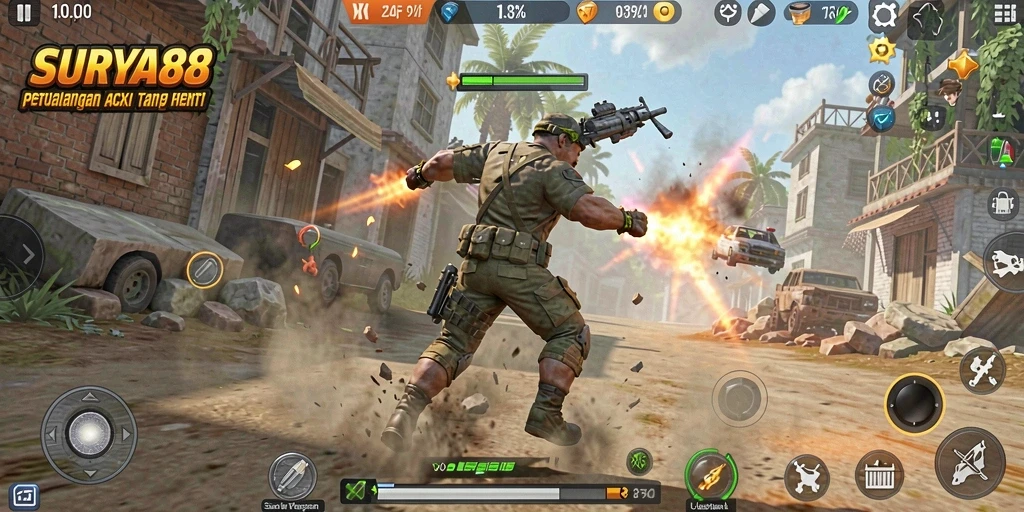 Tampilan gameplay SURYA88 yang menarik dan dinamis.