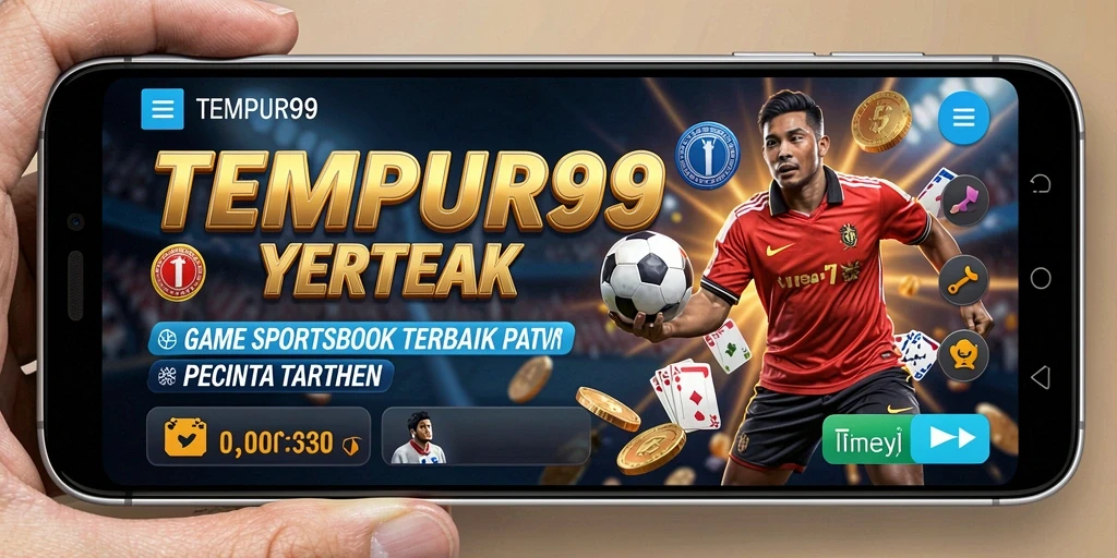 Screenshot TEMPUR99 yang menunjukkan pengalaman taruhan olahraga yang seru.